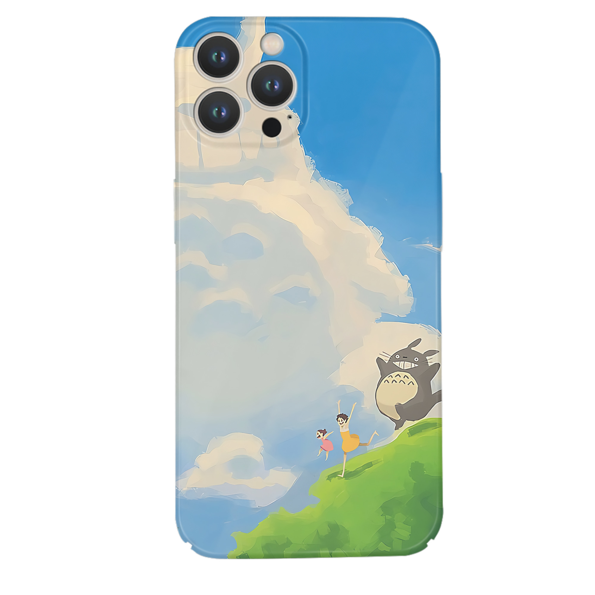 （画像用） となりのトトロ 草壁メイ 草壁サツキ My Neighbor Totoro Satsuki Kusakabe Mei Kusakabe 【iPhone 14シリーズ対応】ハードケース